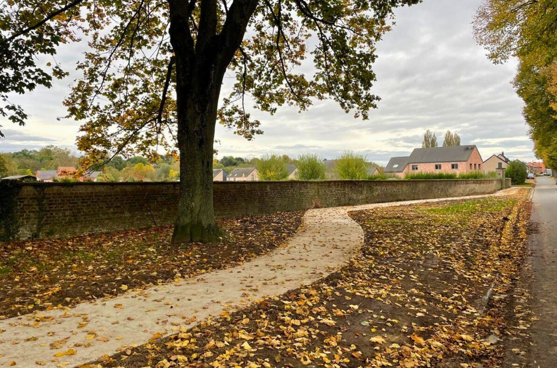 Création d’un sentier de promenade le long de la résidence Malevé